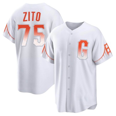 Men's Barry Zito San Francisco Giants Replica White 2021 City Connect Jersey