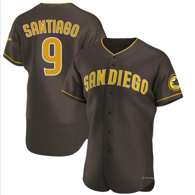 Men's Benito Santiago San Diego Padres Authentic Brown Road Jersey