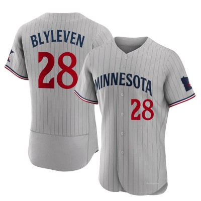 Men's Bert Blyleven Minnesota Twins Authentic Gray Road Jersey