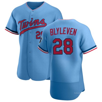 Men's Bert Blyleven Minnesota Twins Authentic Light Blue Alternate Jersey