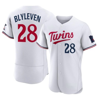 Men's Bert Blyleven Minnesota Twins Authentic White Home Jersey