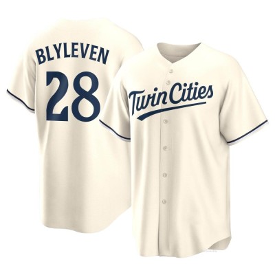 Men's Bert Blyleven Minnesota Twins Replica Cream Alternate Jersey