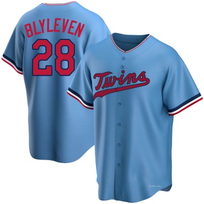 Men's Bert Blyleven Minnesota Twins Replica Light Blue Alternate Jersey