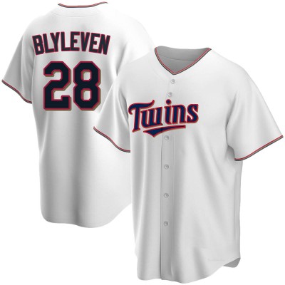 Men's Bert Blyleven Minnesota Twins Replica White Home Jersey