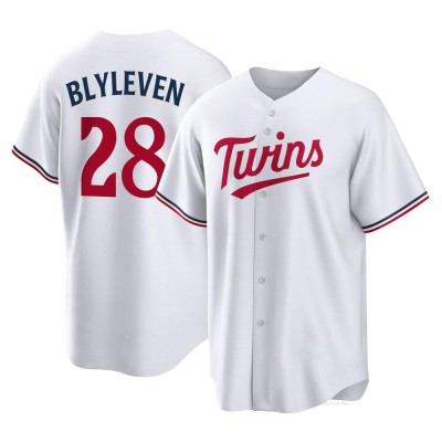 Men's Bert Blyleven Minnesota Twins Replica White Home Jersey