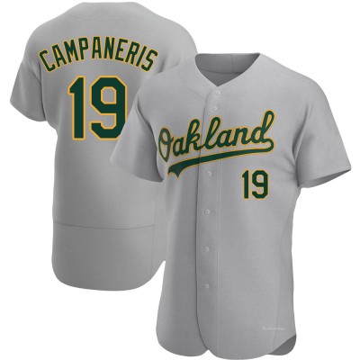 Men's Bert Campaneris Oakland Athletics Authentic Gray Road Jersey