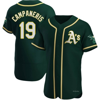 Men's Bert Campaneris Oakland Athletics Authentic Green Alternate Jersey