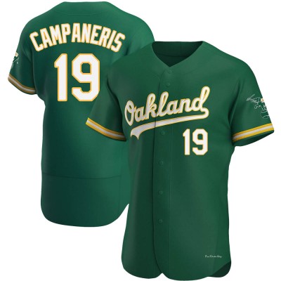 Men's Bert Campaneris Oakland Athletics Authentic Green Kelly Alternate Jersey