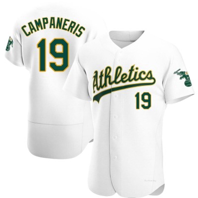 Men's Bert Campaneris Oakland Athletics Authentic White Home Jersey