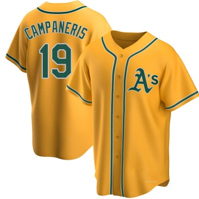 Men's Bert Campaneris Oakland Athletics Replica Gold Alternate Jersey