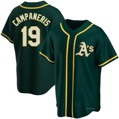 Men's Bert Campaneris Oakland Athletics Replica Green Alternate Jersey