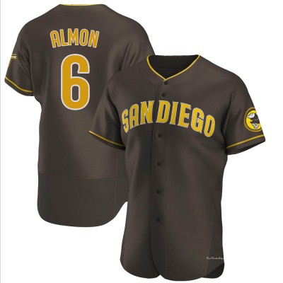 Men's Bill Almon San Diego Padres Authentic Brown Road Jersey