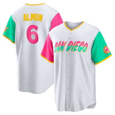 Men's Bill Almon San Diego Padres Replica White 2022 City Connect Jersey