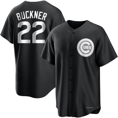 Men's Bill Buckner Chicago Cubs Replica Black/White Jersey