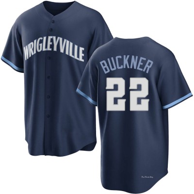 Men's Bill Buckner Chicago Cubs Replica Navy 2021 City Connect Jersey