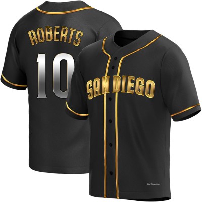 Men's Bip Roberts San Diego Padres Replica Black Golden Alternate Jersey