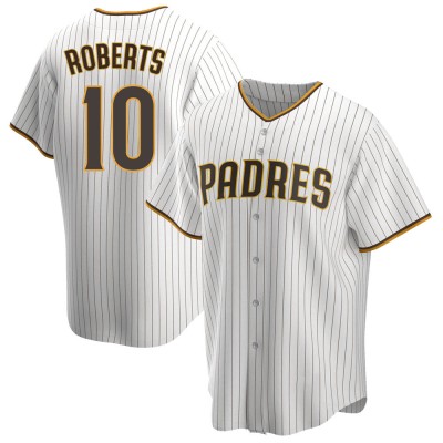 Men's Bip Roberts San Diego Padres Replica White/Brown Home Jersey