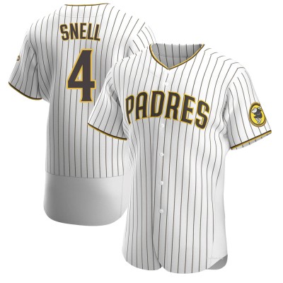 Men's Blake Snell San Diego Padres Authentic White/Brown Home Jersey