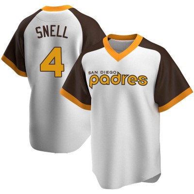 Men's Blake Snell San Diego Padres Replica White Home Cooperstown Collection Jersey