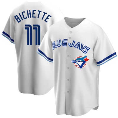 Men's Bo Bichette Toronto Blue Jays Replica White Home Cooperstown Collection Jersey