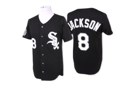 Men's Bo Jackson Chicago White Sox Authentic Black Throwback Jersey