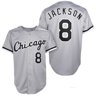 Men's Bo Jackson Chicago White Sox Authentic Grey 1993 Throwback Jersey