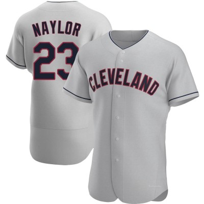 Men's Bo Naylor Cleveland Guardians Authentic Gray Road Jersey