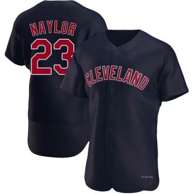 Men's Bo Naylor Cleveland Guardians Authentic Navy Alternate Jersey