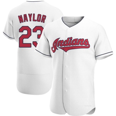 Men's Bo Naylor Cleveland Guardians Authentic White Home Jersey