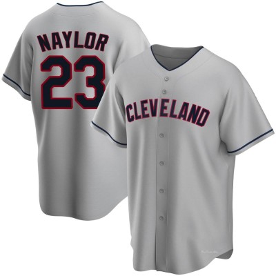 Men's Bo Naylor Cleveland Guardians Replica Gray Road Jersey