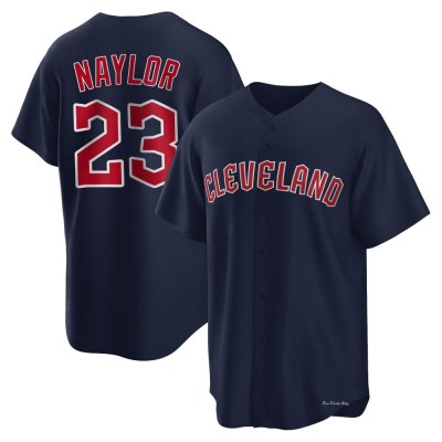 Men's Bo Naylor Cleveland Guardians Replica Navy Alternate Jersey