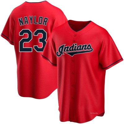 Men's Bo Naylor Cleveland Guardians Replica Red Alternate Jersey