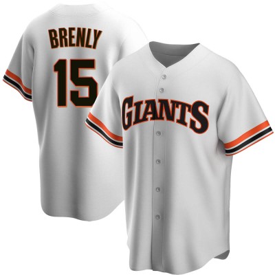 Men's Bob Brenly San Francisco Giants Replica White Home Cooperstown Collection Jersey