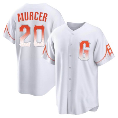 Men's Bobby Murcer San Francisco Giants Replica White 2021 City Connect Jersey