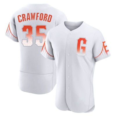 Men's Brandon Crawford San Francisco Giants Authentic White 2021 City Connect Jersey