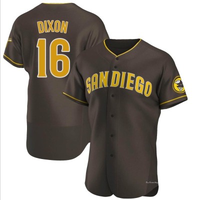 Men's Brandon Dixon San Diego Padres Authentic Brown Road Jersey