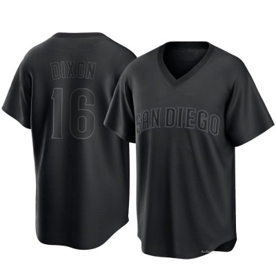 Men's Brandon Dixon San Diego Padres Replica Black Pitch Fashion Jersey