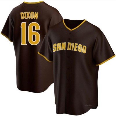 Men's Brandon Dixon San Diego Padres Replica Brown Road Jersey