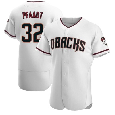 Men's Brandon Pfaadt Arizona Diamondbacks Authentic White/Crimson Home Jersey