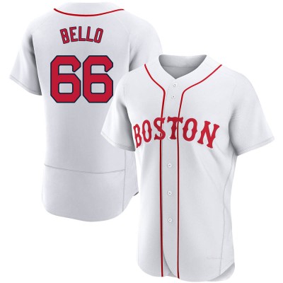 Men's Brayan Bello Boston Red Sox Authentic White 2021 Patriots' Day Jersey