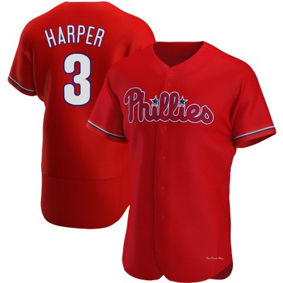 Men's Bryce Harper Philadelphia Phillies Authentic Red Alternate Jersey