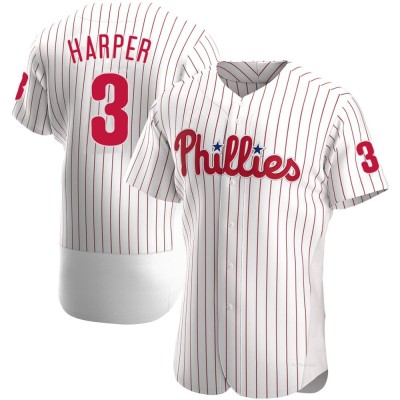 Men's Bryce Harper Philadelphia Phillies Authentic White Home Jersey