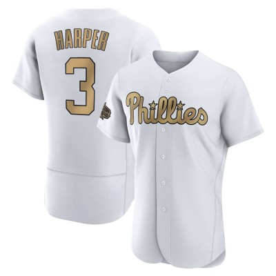 Men's Bryce Harper Philadelphia Phillies Game White Authentic 2022 All-Star Jersey