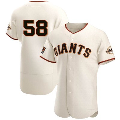 Men's Bryce Johnson San Francisco Giants Authentic Cream Home Jersey