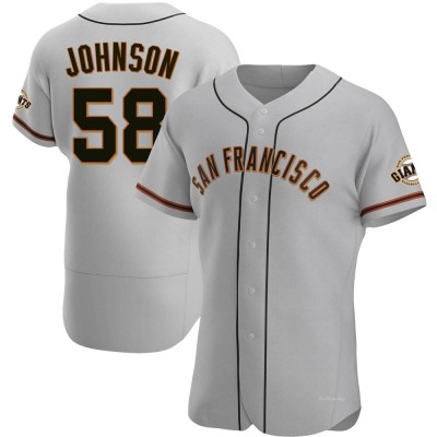 Men's Bryce Johnson San Francisco Giants Authentic Gray Road Jersey