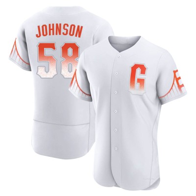 Men's Bryce Johnson San Francisco Giants Authentic White 2021 City Connect Jersey