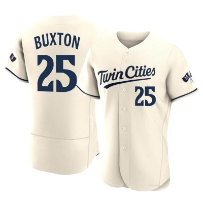 Men's Byron Buxton Minnesota Twins Authentic Cream Alternate 2023 Jersey