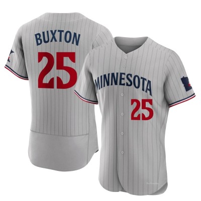 Men's Byron Buxton Minnesota Twins Authentic Gray Road Jersey