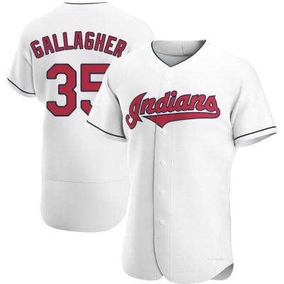 Men's Cam Gallagher Cleveland Guardians Authentic White Home Jersey