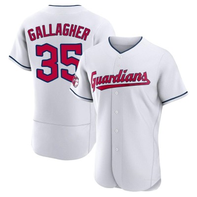 Men's Cam Gallagher Cleveland Guardians Authentic White Home Jersey